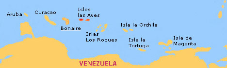 map iles venezuela